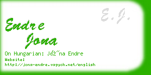endre jona business card